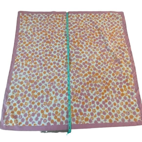 MNG Pink and Orange Floral Scarf - Picture 13 of 14